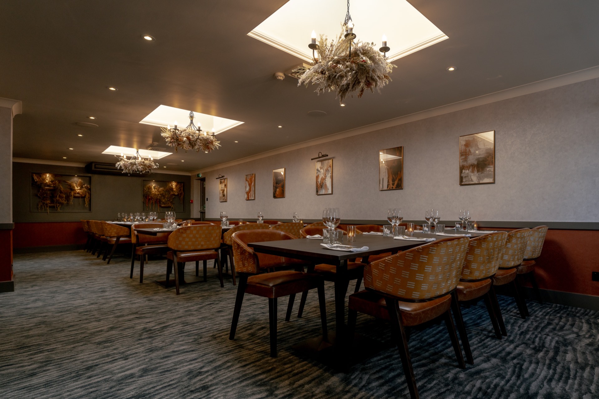 The private dining room at Mason's, set for a celebration